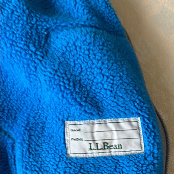 LL Bean Gray Fleece Zip-Up Jacket, size 6x/7 - Picture 3 of 8